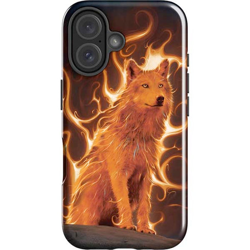 Phoenix Wolf by Vincent Hie iPhone 16 Plus Impact Case